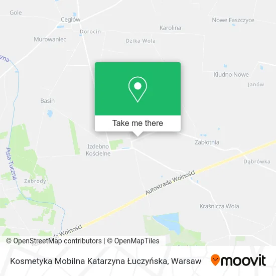 Kosmetyka Mobilna Katarzyna Łuczyńska map