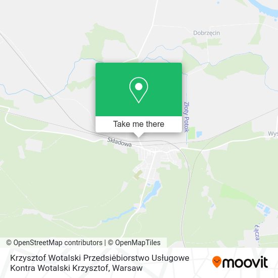 Krzysztof Wotalski Przedsiėbiorstwo Usługowe Kontra Wotalski Krzysztof map