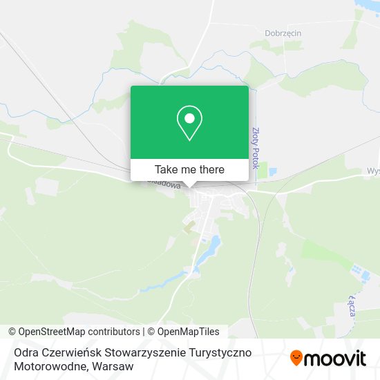 Odra Czerwieńsk Stowarzyszenie Turystyczno Motorowodne map