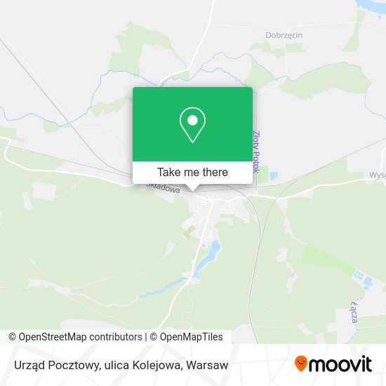 Urząd Pocztowy, ulica Kolejowa map