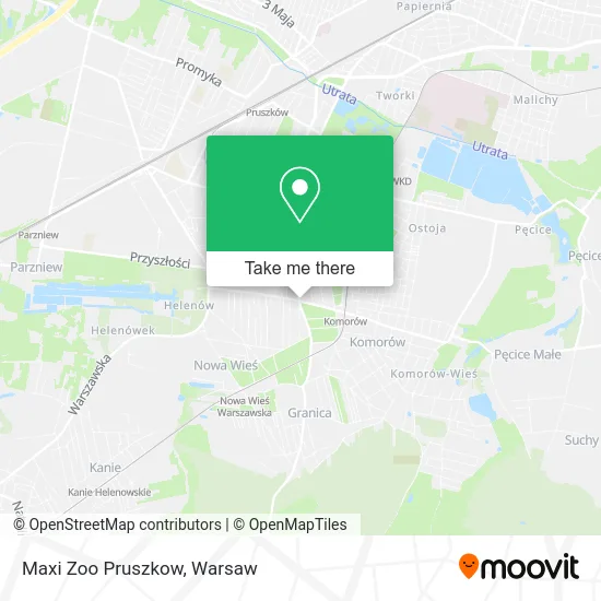 Карта Maxi Zoo Pruszkow