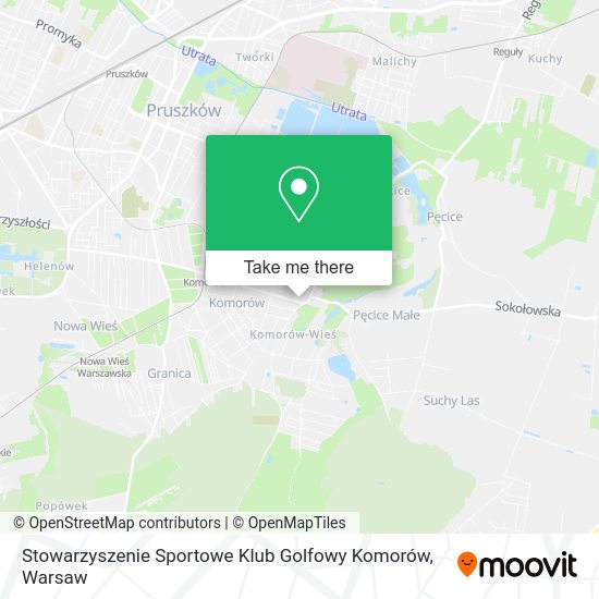 Карта Stowarzyszenie Sportowe Klub Golfowy Komorów