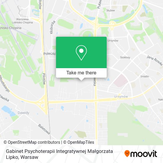 Gabinet Psychoterapii Integratywnej Małgorzata Lipko map