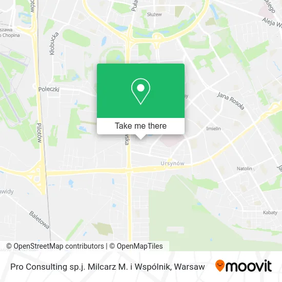 Карта Pro Consulting sp.j. Milcarz M. i Wspólnik