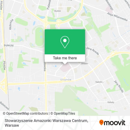 Карта Stowarzyszenie Amazonki Warszawa Centrum