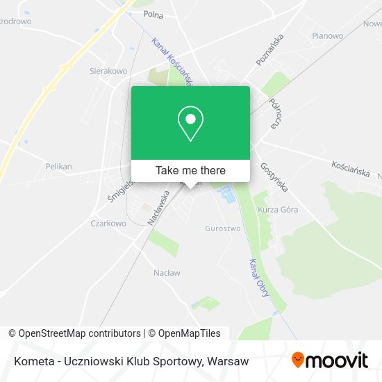 Kometa - Uczniowski Klub Sportowy map