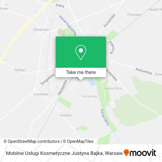 Mobilne Usługi Kosmetyczne Justyna Bajka map