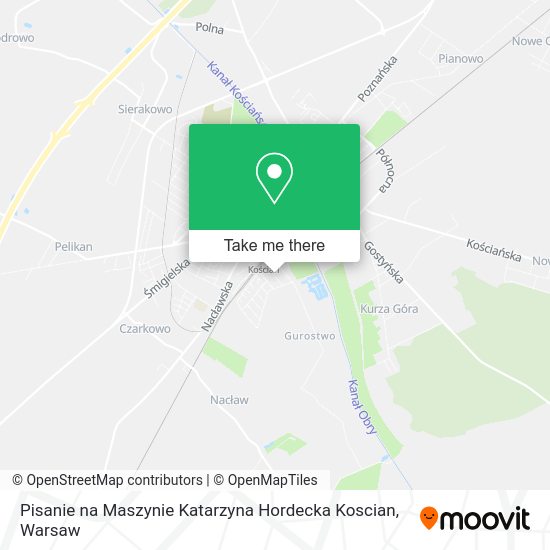 Pisanie na Maszynie Katarzyna Hordecka Koscian map