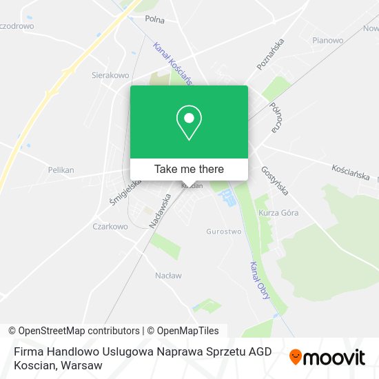 Firma Handlowo Uslugowa Naprawa Sprzetu AGD Koscian map