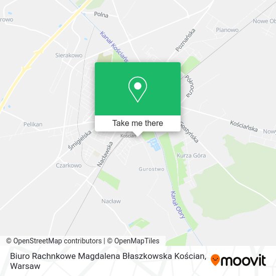 Biuro Rachnkowe Magdalena Błaszkowska Kościan map