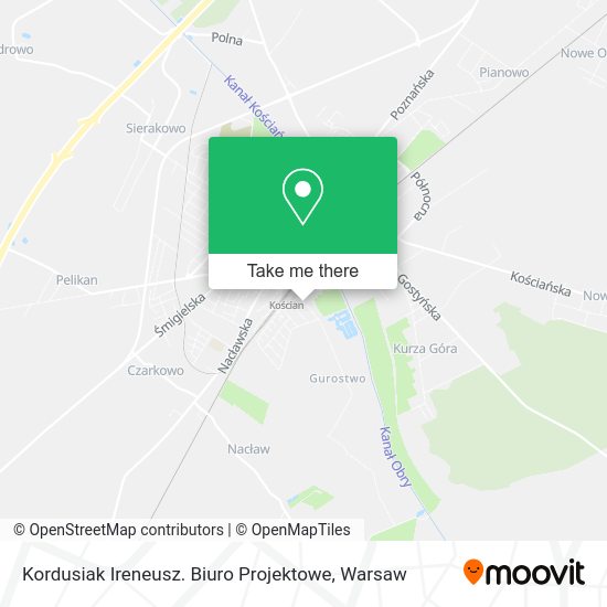 Kordusiak Ireneusz. Biuro Projektowe map