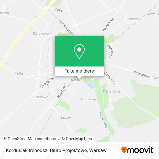 Карта Kordusiak Ireneusz. Biuro Projektowe