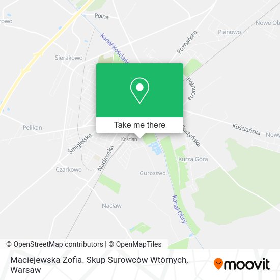 Maciejewska Zofia. Skup Surowców Wtórnych map