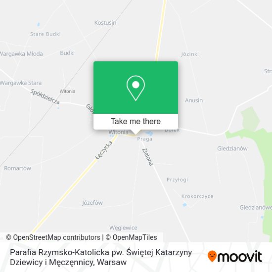 Parafia Rzymsko-Katolicka pw. Świętej Katarzyny Dziewicy i Męczęnnicy map