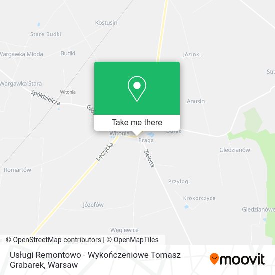 Usługi Remontowo - Wykończeniowe Tomasz Grabarek map