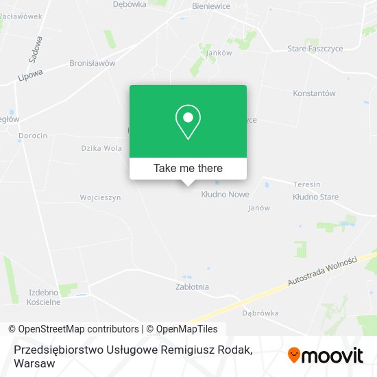 Przedsiębiorstwo Usługowe Remigiusz Rodak map