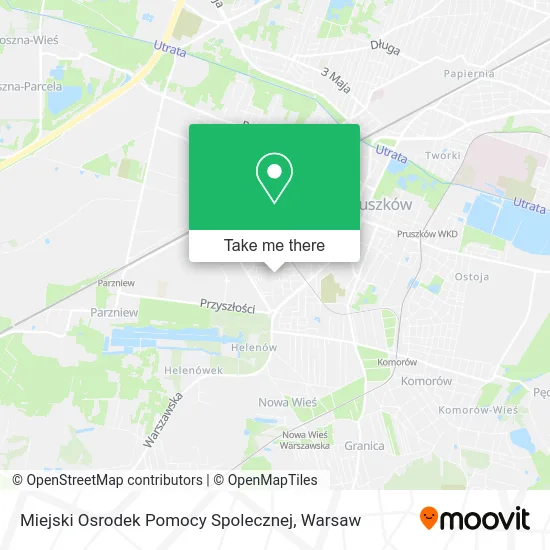 Карта Miejski Osrodek Pomocy Spolecznej