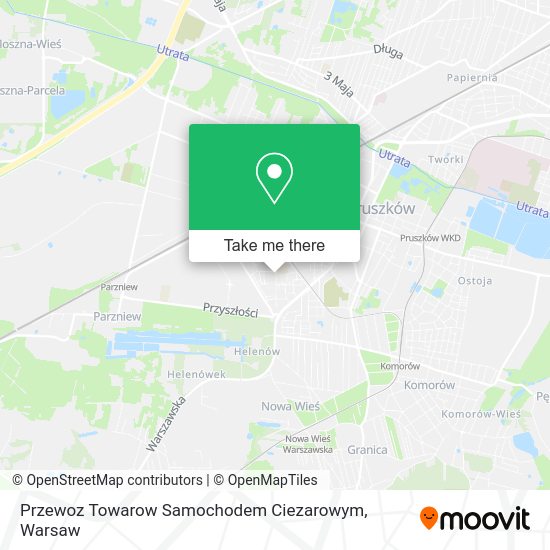 Przewoz Towarow Samochodem Ciezarowym map