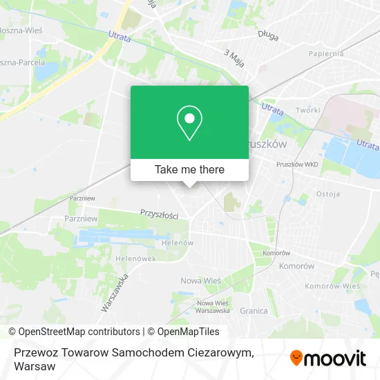 Карта Przewoz Towarow Samochodem Ciezarowym