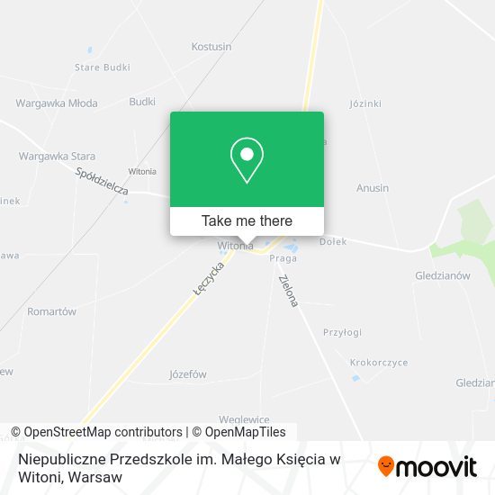 Niepubliczne Przedszkole im. Małego Księcia w Witoni map