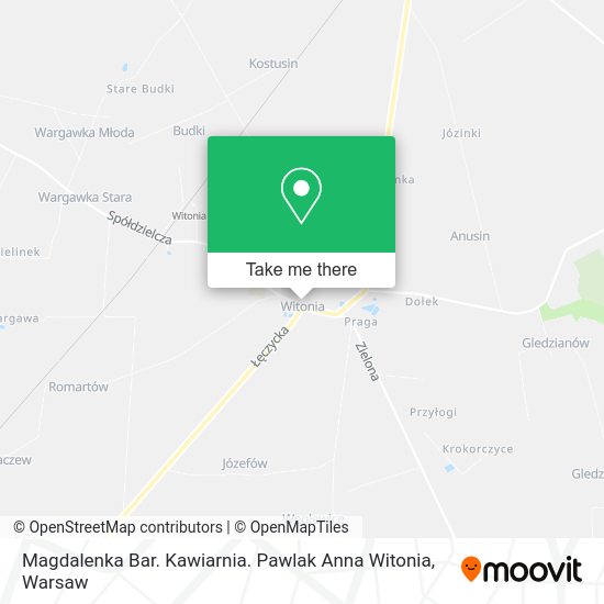 Magdalenka Bar. Kawiarnia. Pawlak Anna Witonia map