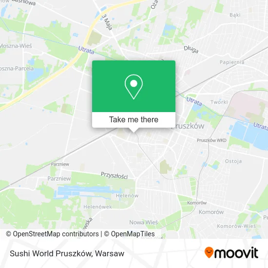 Sushi World Pruszków map