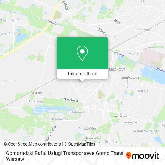 Gomoradzki Rafał Usługi Transportowe Gomo Trans map