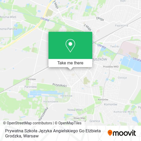 Prywatna Szkoła Języka Angielskiego Go Elżbieta Grodzka map