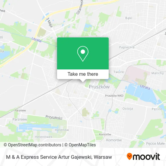 Карта M & A Express Service Artur Gajewski
