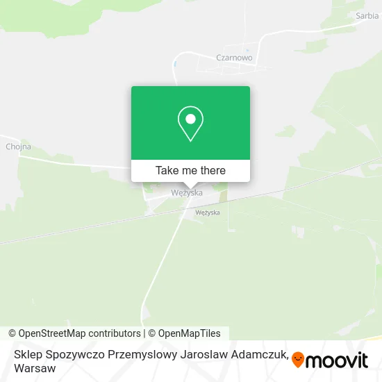 Карта Sklep Spozywczo Przemyslowy Jaroslaw Adamczuk