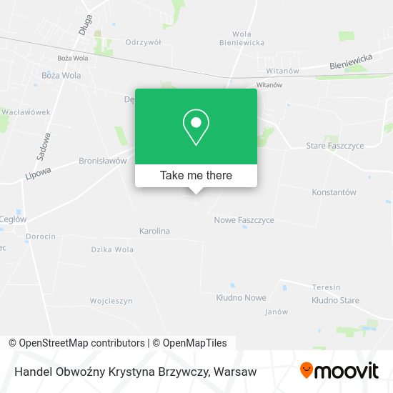 Handel Obwoźny Krystyna Brzywczy map