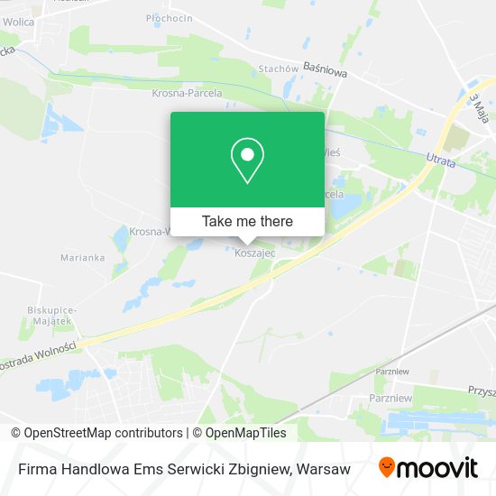 Firma Handlowa Ems Serwicki Zbigniew map