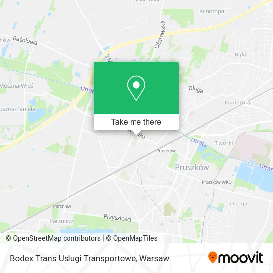 Карта Bodex Trans Uslugi Transportowe