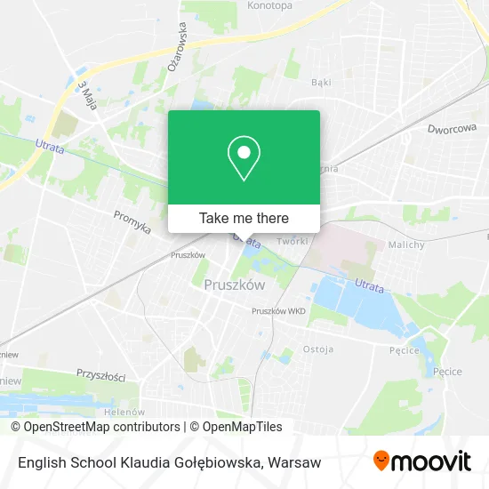 Карта English School Klaudia Gołębiowska