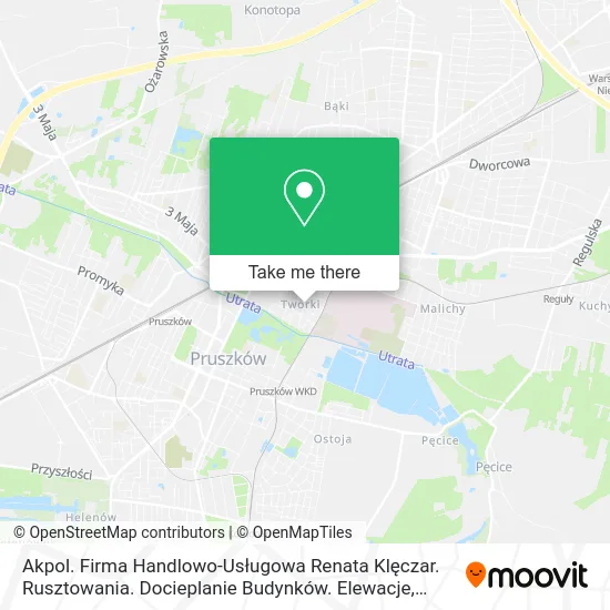 Akpol. Firma Handlowo-Usługowa Renata Klęczar. Rusztowania. Docieplanie Budynków. Elewacje map