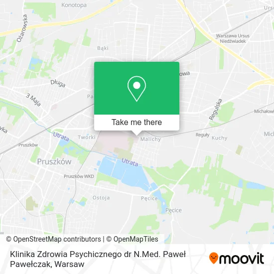 Карта Klinika Zdrowia Psychicznego dr N.Med. Paweł Pawełczak