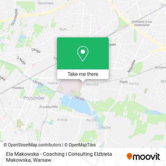 Ela Makowska - Coaching i Consulting Elżbieta Makowska map