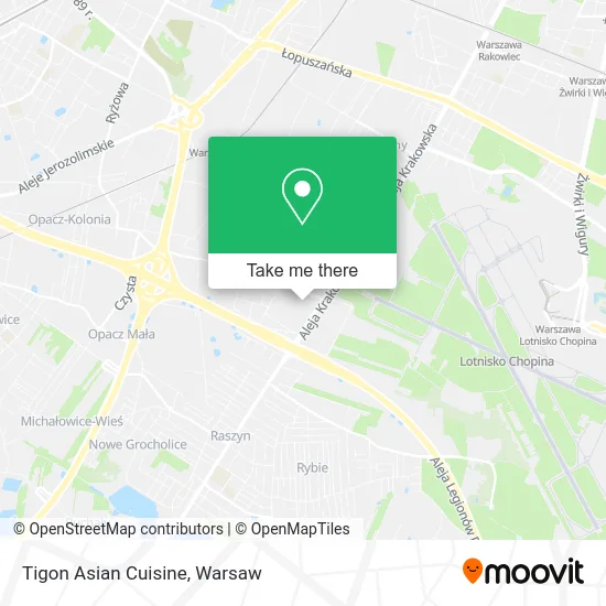 Tigon Asian Cuisine map