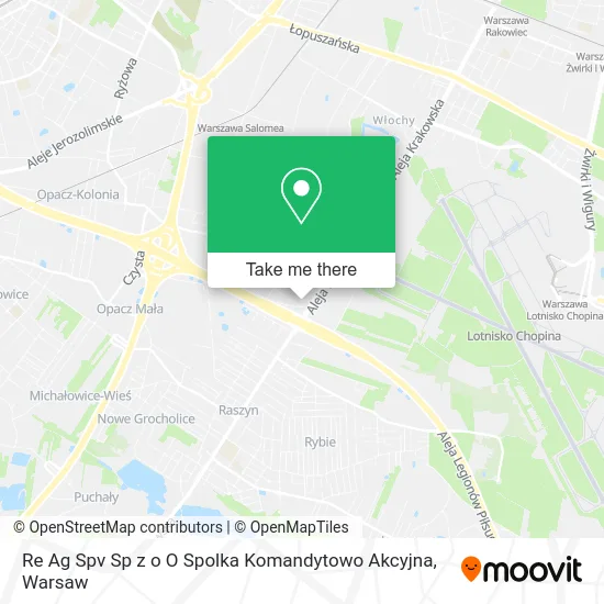 Карта Re Ag Spv Sp z o O Spolka Komandytowo Akcyjna