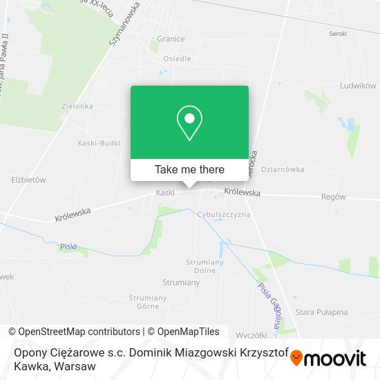 Opony Ciężarowe s.c. Dominik Miazgowski Krzysztof Kawka map