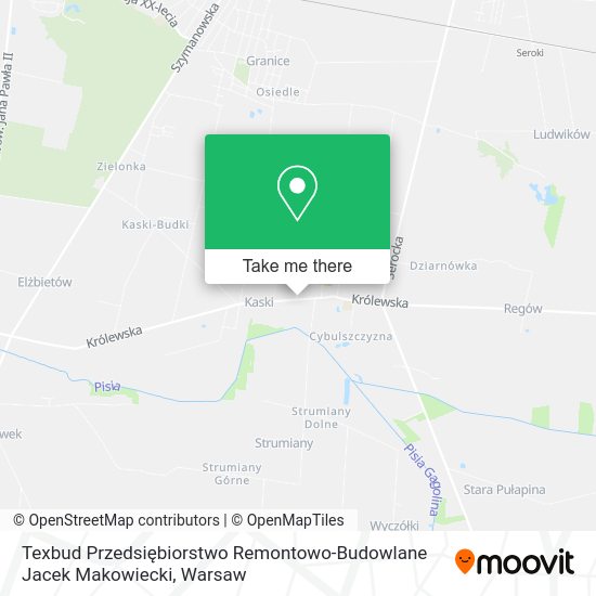 Texbud Przedsiębiorstwo Remontowo-Budowlane Jacek Makowiecki map