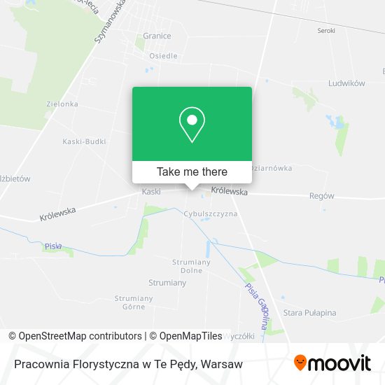 Pracownia Florystyczna w Te Pędy map