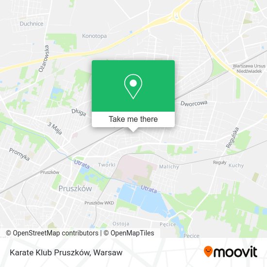 Karate Klub Pruszków map