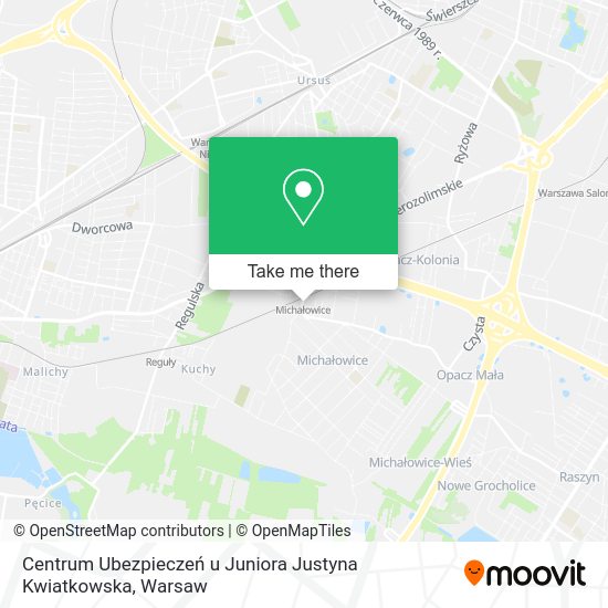 Centrum Ubezpieczeń u Juniora Justyna Kwiatkowska map