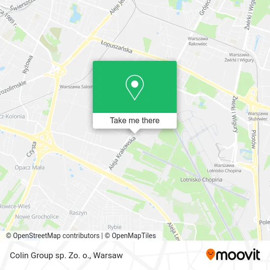 Карта Colin Group sp. Zo. o.