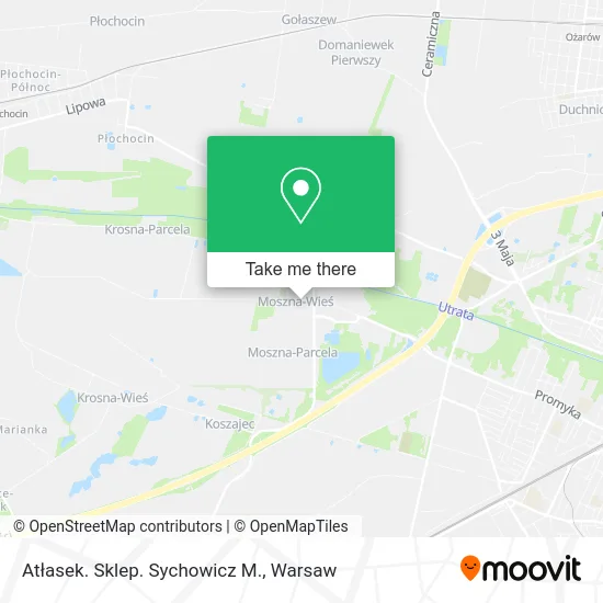 Atłasek. Sklep. Sychowicz M. map
