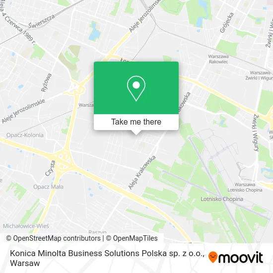 Карта Konica Minolta Business Solutions Polska sp. z o.o.