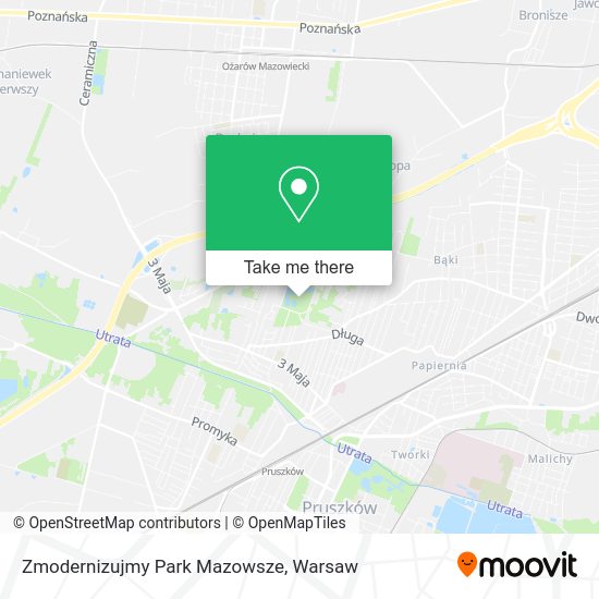 Zmodernizujmy Park Mazowsze map