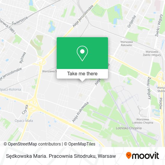 Sędkowska Maria. Pracownia Sitodruku map