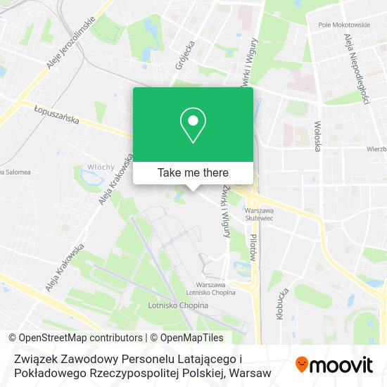 Związek Zawodowy Personelu Latającego i Pokładowego Rzeczypospolitej Polskiej map